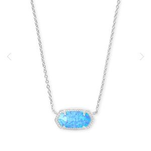 Kendra Scott Elisa: Ocean Kyocera Opal necklace